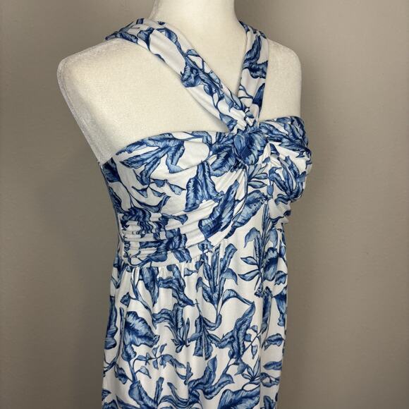 GRACE KARIN Dress Medium Floral Halter Resort Cruise Summer Pockets Sleeveless - Picture 4 of 11